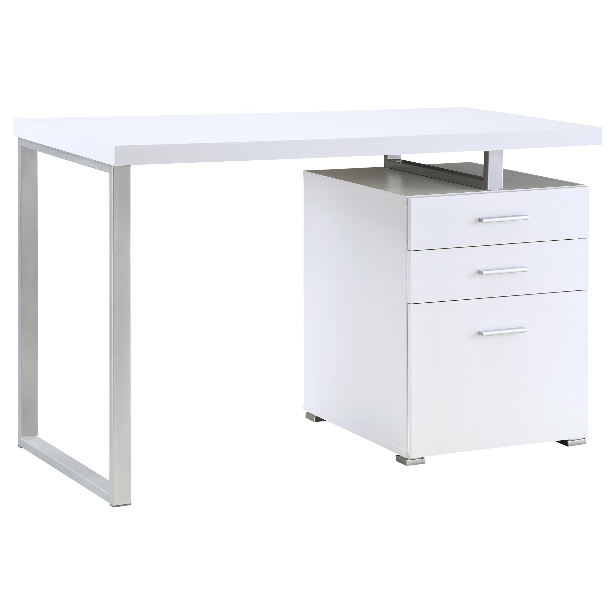 3-Drawer Computer Desk with File Cabinet