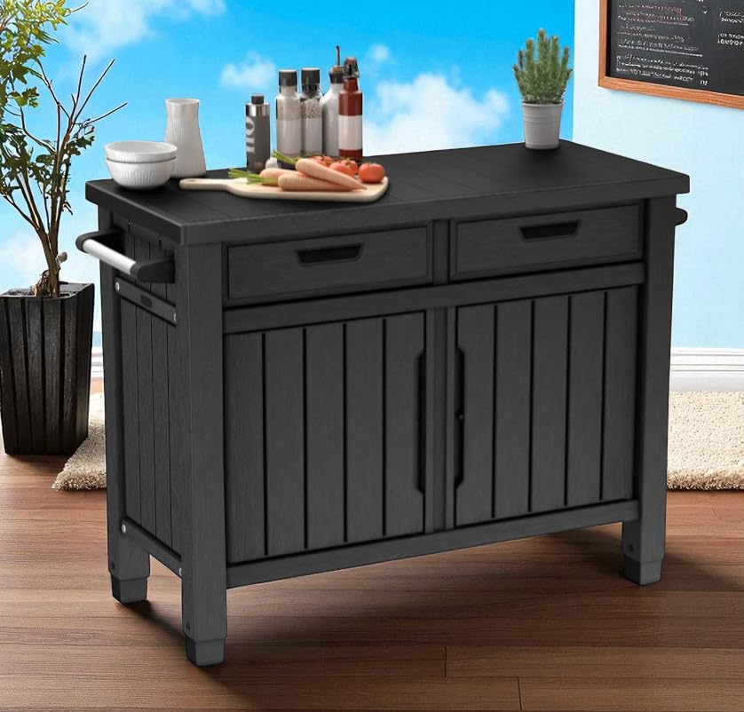 Outdoor Buffet Storage Cabinet with Drawers