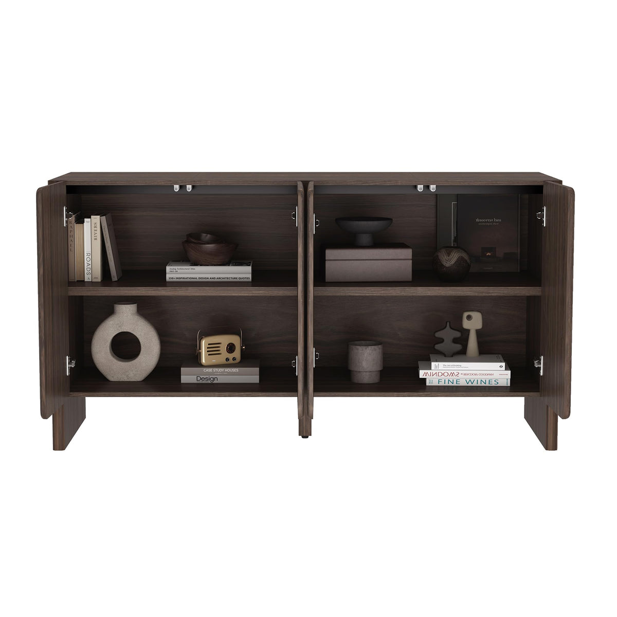 Walnut Brown Sideboard Cabinet