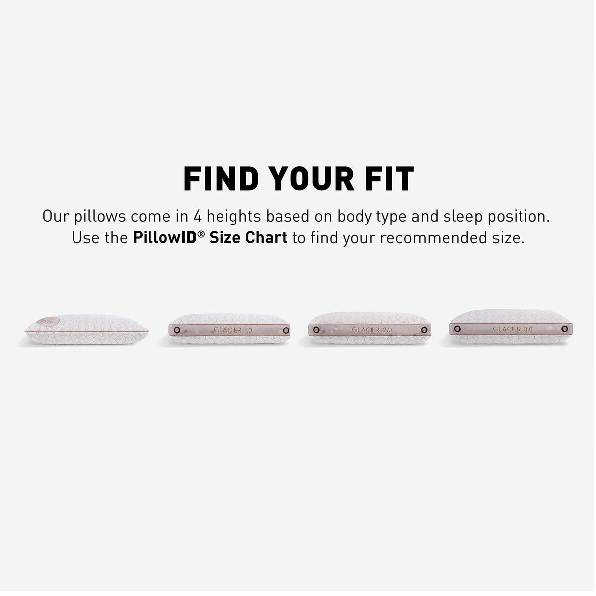 Bedgear Glacier Performance Pillow - Size 0.0 - Cooling Pillow for Hot Sleepers - Back, Stomach, Side Sleeper Pillow - 20" W x 26" L x 4.75" H
