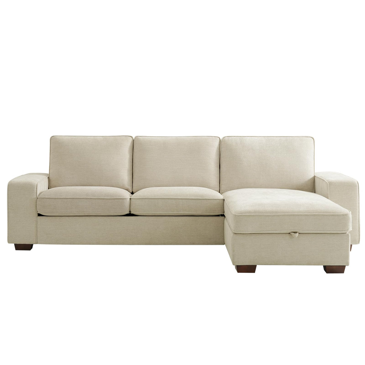 Chenille Storage Sectional Sofa