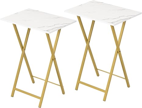 Folding TV Tray Tables, Set of 2