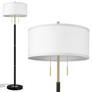 Mid-Century Modern Dual-Bulb Floor Lamp