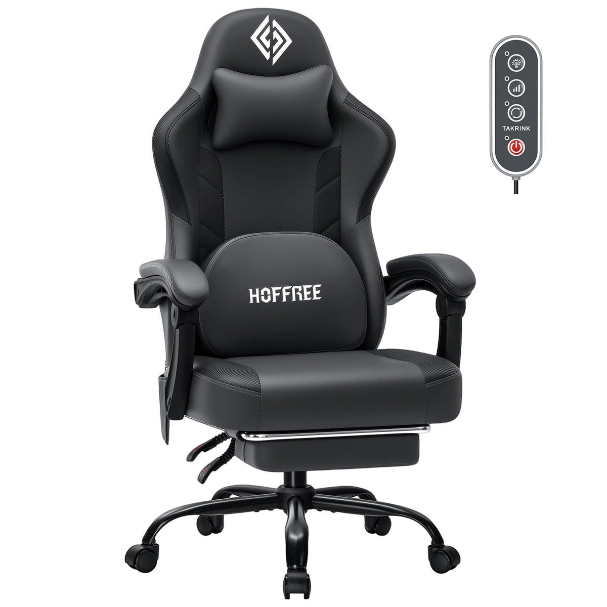 Heated Massage Gaming Chair