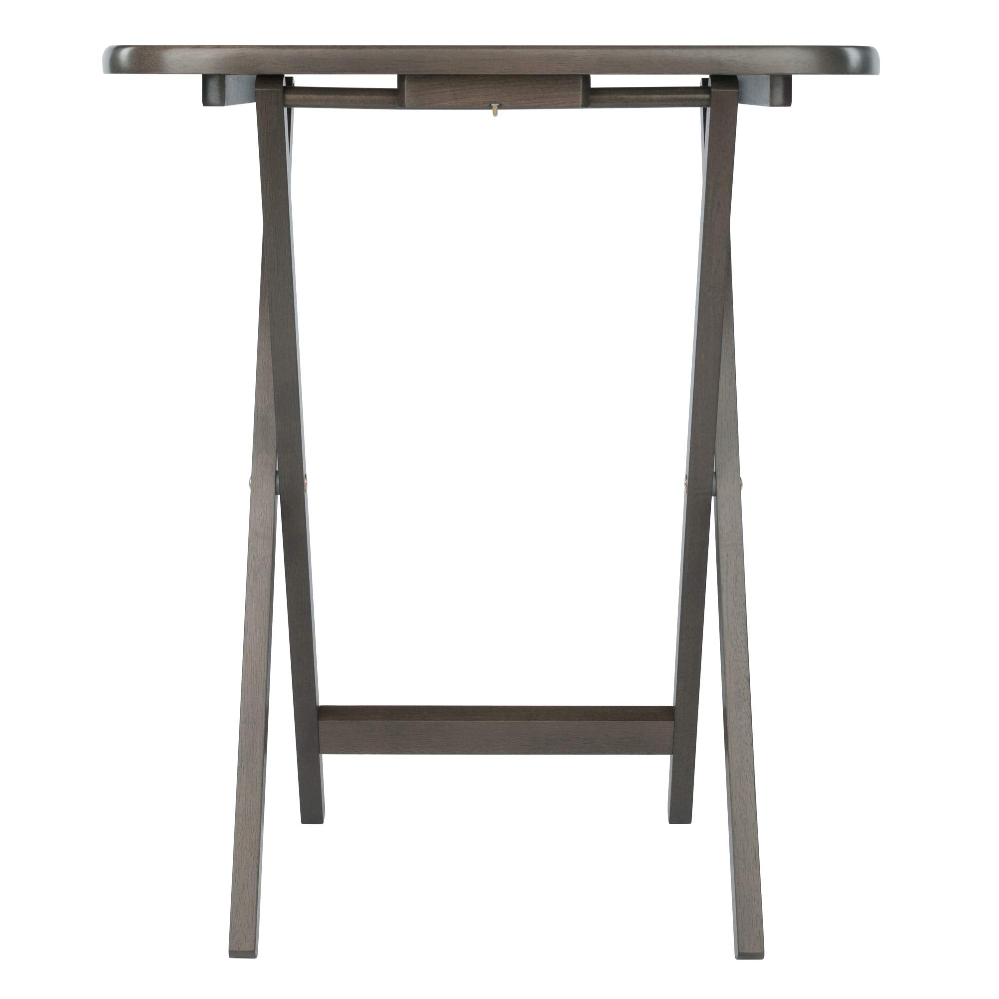 5-Piece Folding Snack Table Set with Storage Stand