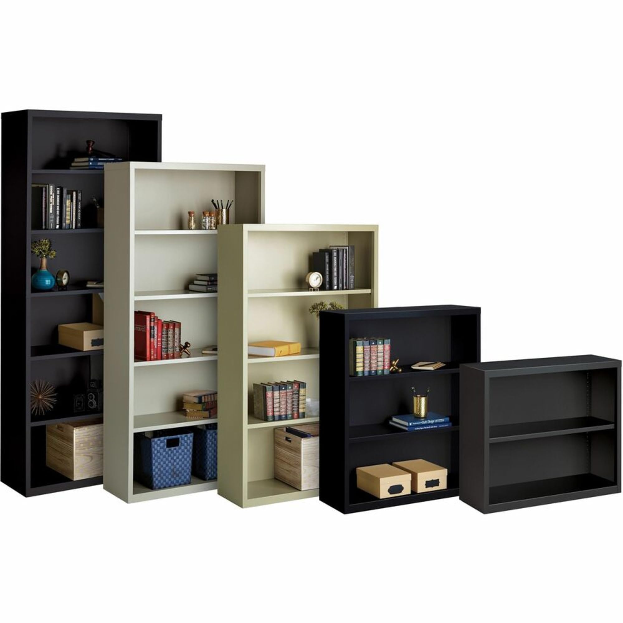 Steel 2-Shelf Bookcase