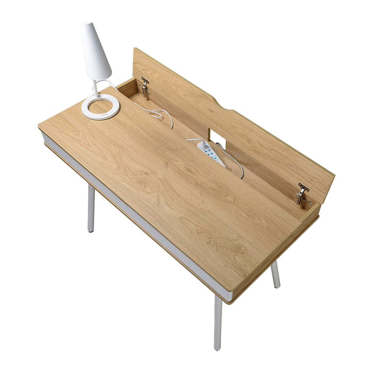 Techni Mobili 46”W Writing Desk w/ Large Drawer & Hidden Cord Management