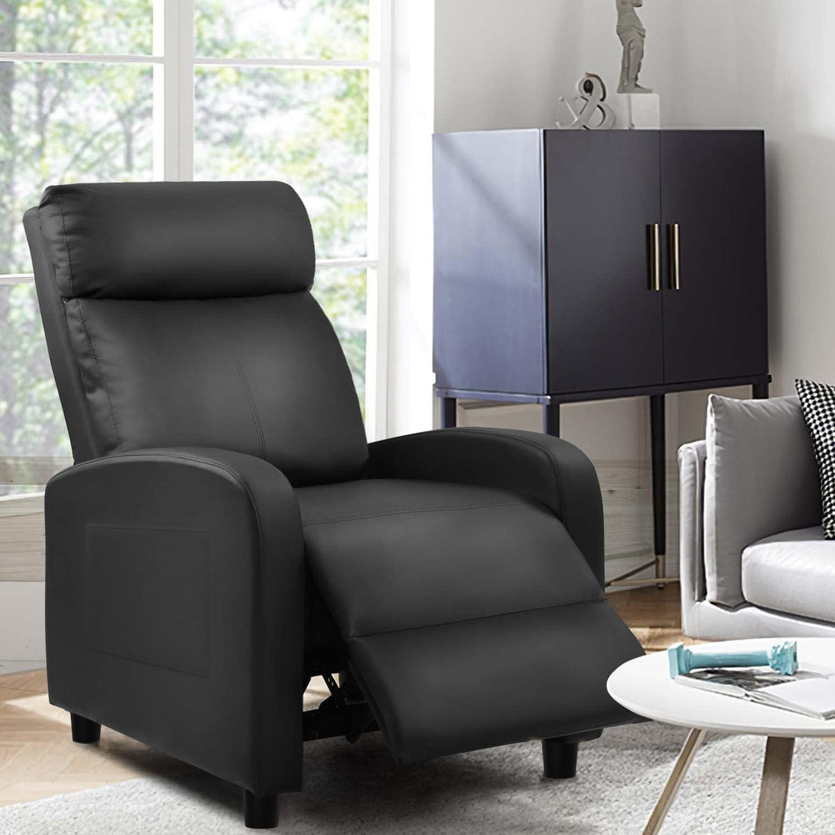 Devoko Massage Recliner Chair Reclining Sofa Pu Leather Living Room Chair