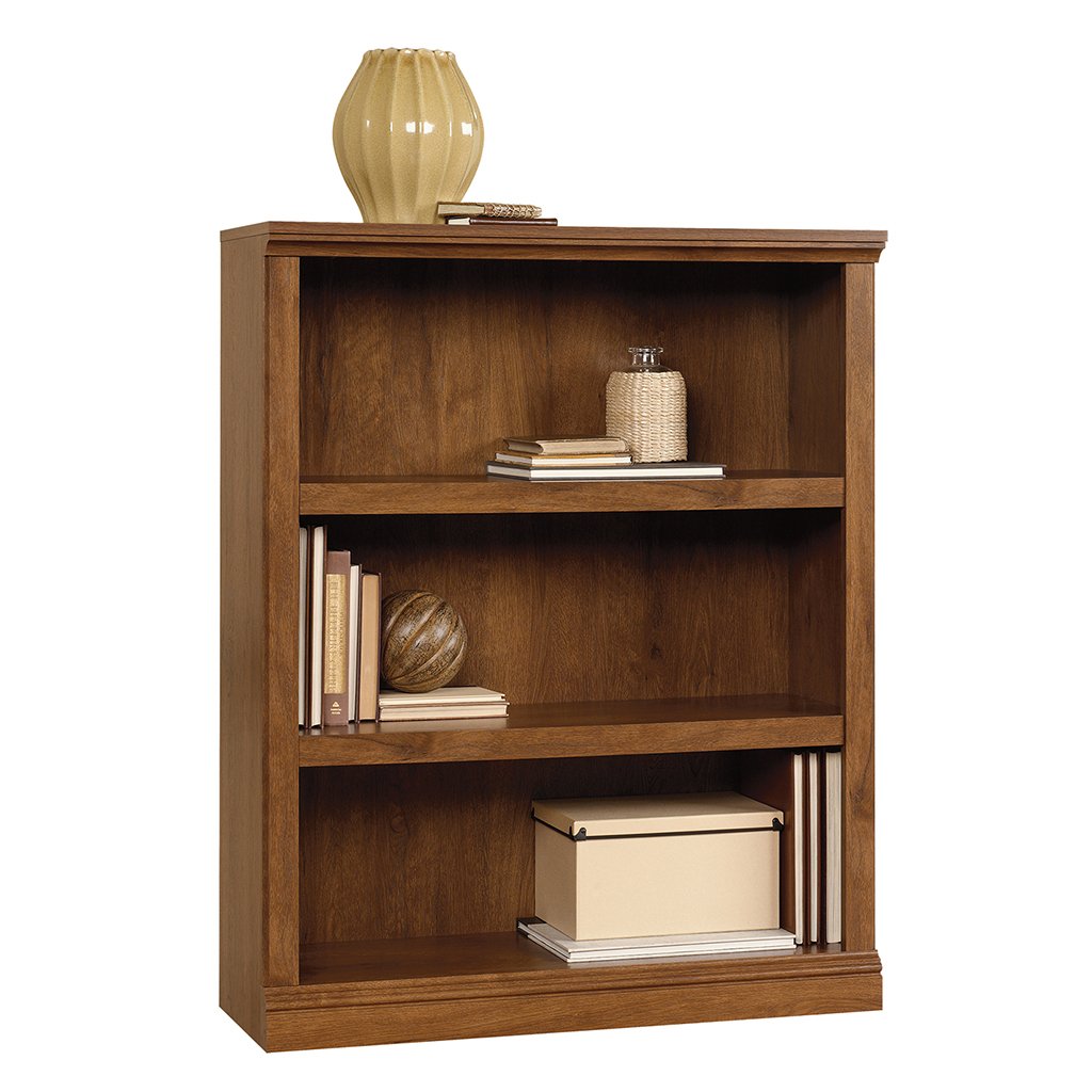 Sauder Bookcases Bundle - 5 Shelf and 3 Shelf (Oiled Oak Finish)