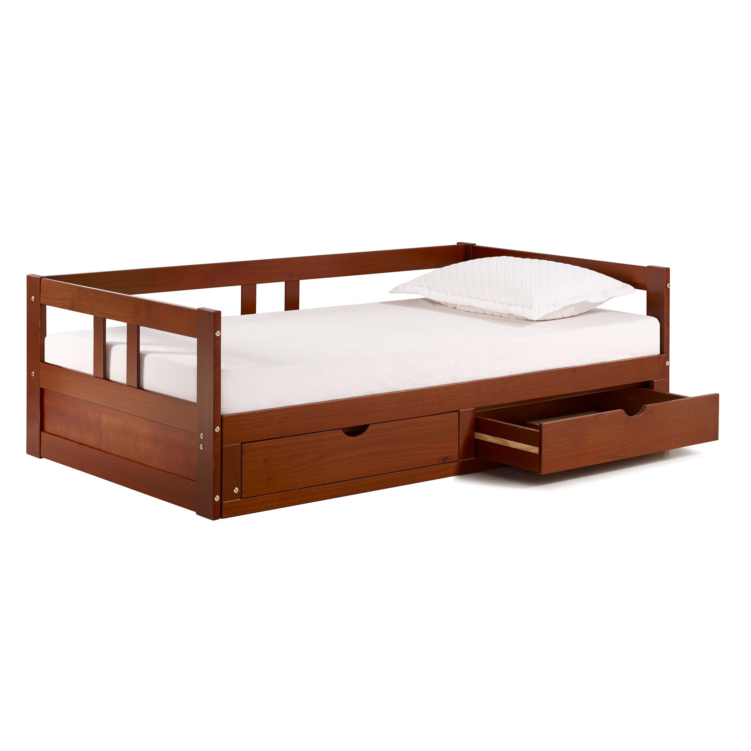 Twin to King Extendable Daybed with Trundle & Storage Drawers