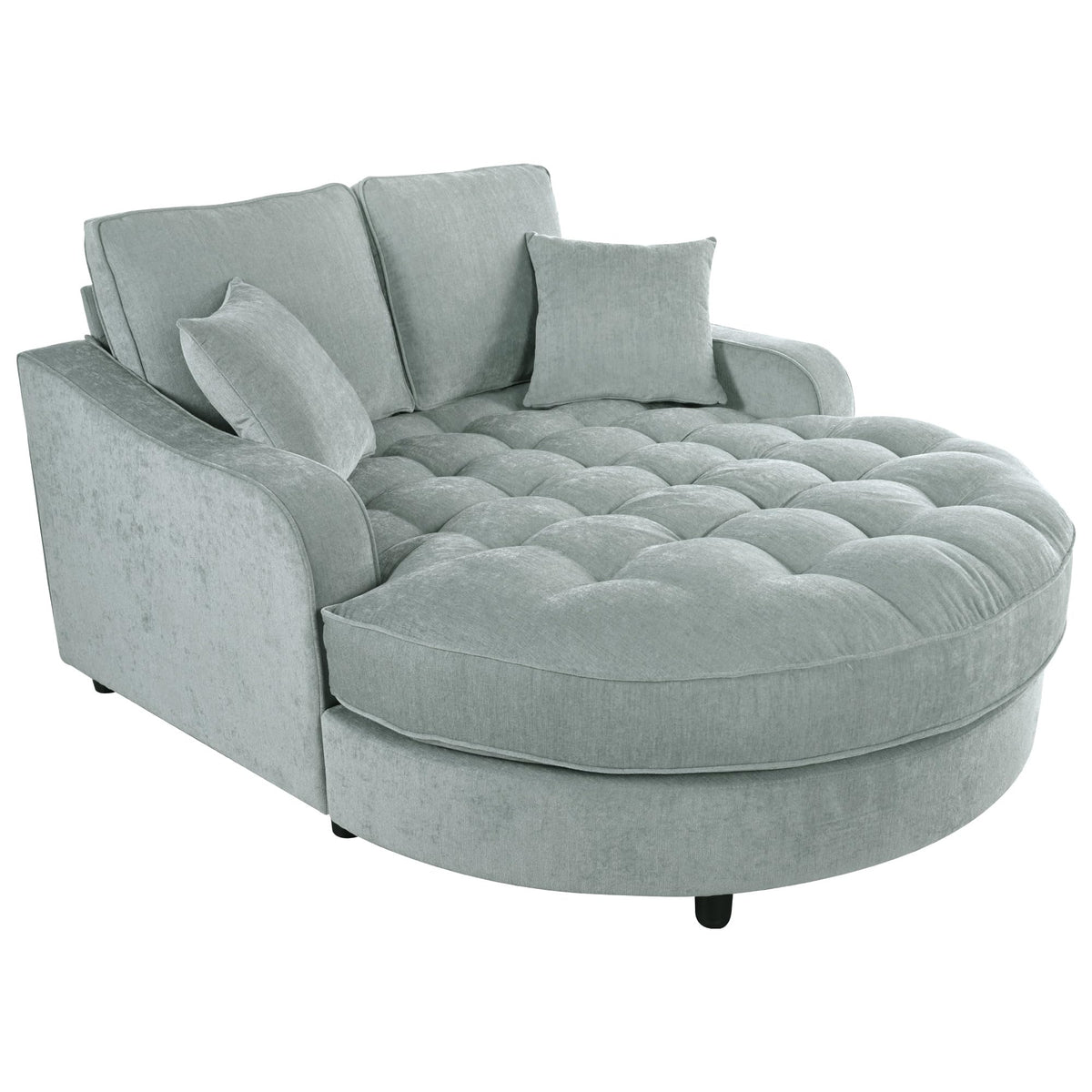Chenille Chaise Lounge