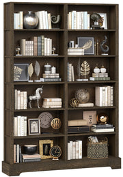 6-Tier Wood Bookshelf, 47" Wide x 76" Tall