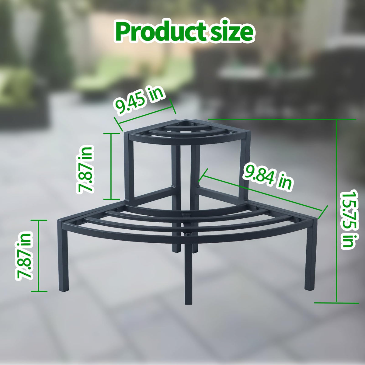 DHYGOTFUR Outdoor Plant Stand Aluminum Lightweight Flower Rack Rustproof