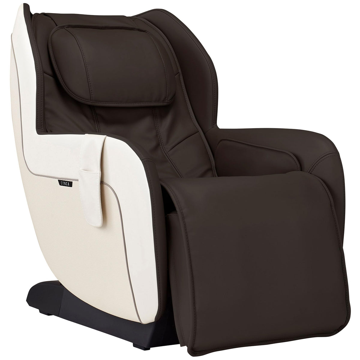 SYNCA Wellness CirC+ Heated Massage Chair - Zero Gravity, SL Track, Wireless Remote, Movement Detection, Compact Design for Quality Comfort, Sophisticated (Espresso)