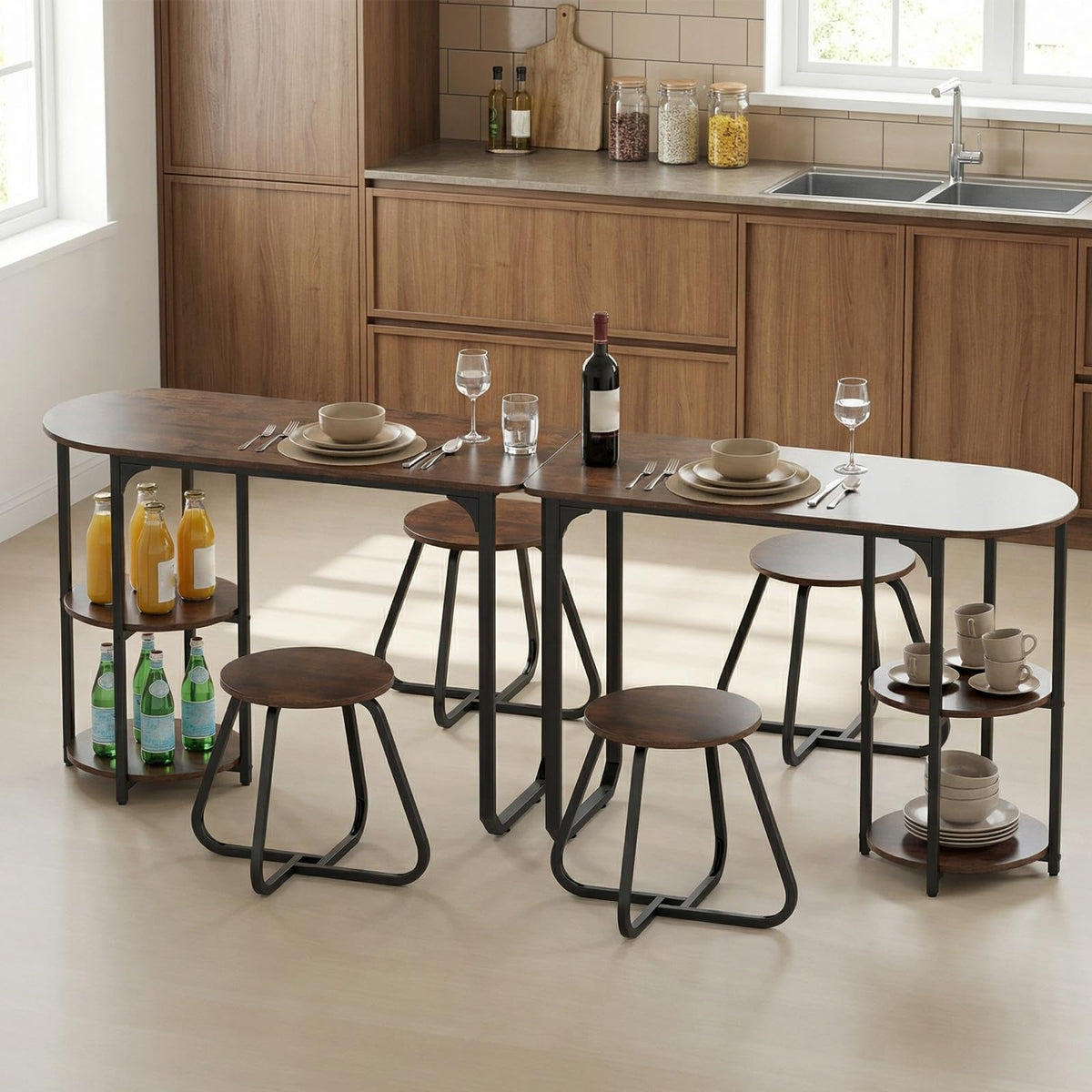 3-Piece Dining Set with Storage