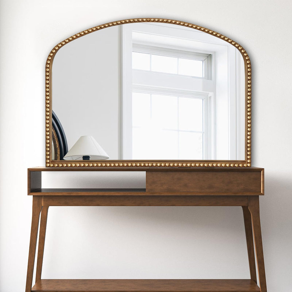Vintage Gold Arched Mirror