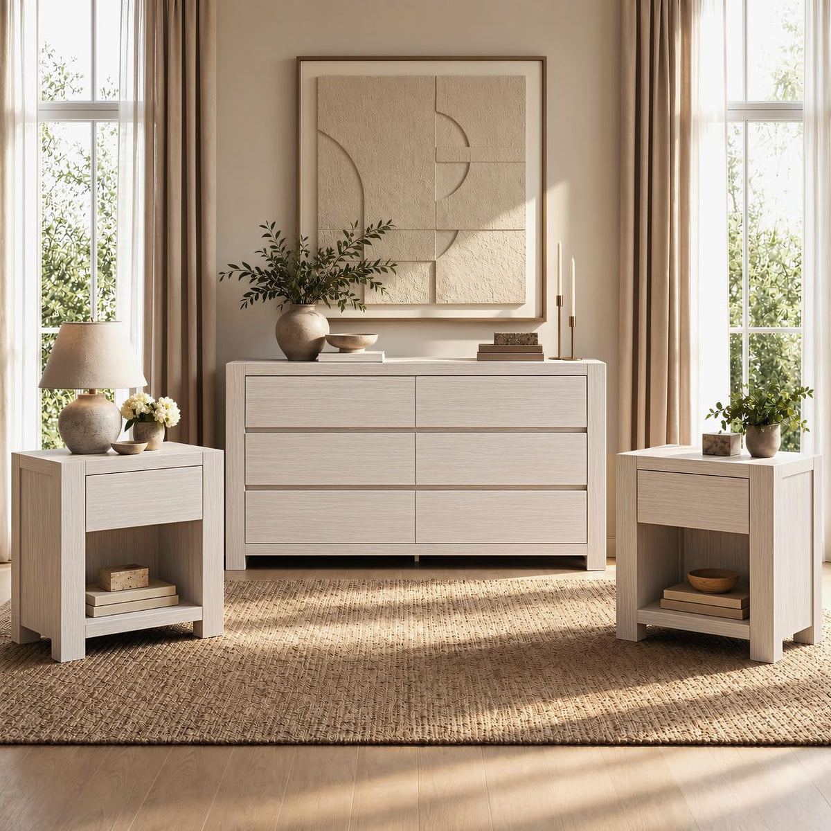 3-Piece Dresser and Nightstand Set