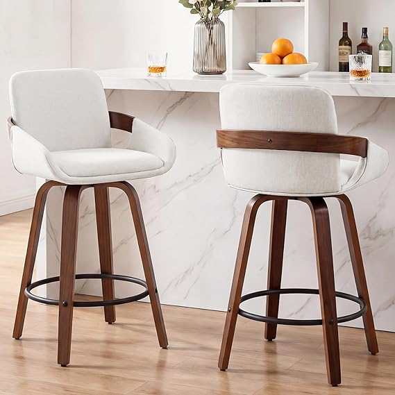Counter Height Swivel Bar Stools Set of 2