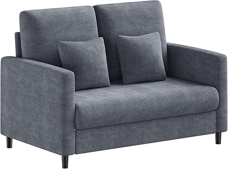 Loveseat Sofa with Pocket Spring Cushion & Wood Frame