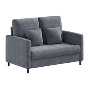 Mid-Century Loveseat Sofa with Pocket Spring Cushion