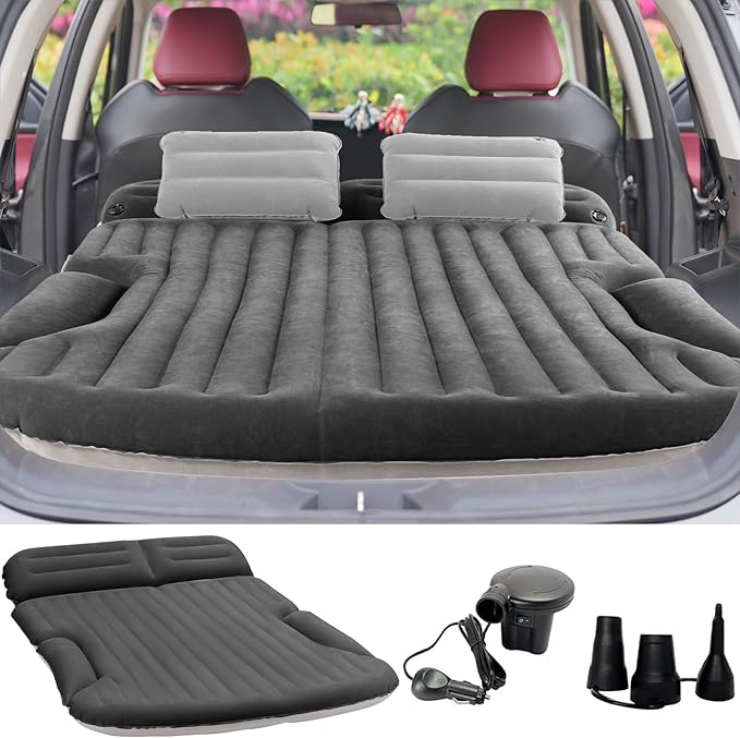 SUV Inflatable Air Mattress with Pillows & Pump