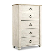 Whitewash Chest of Drawers