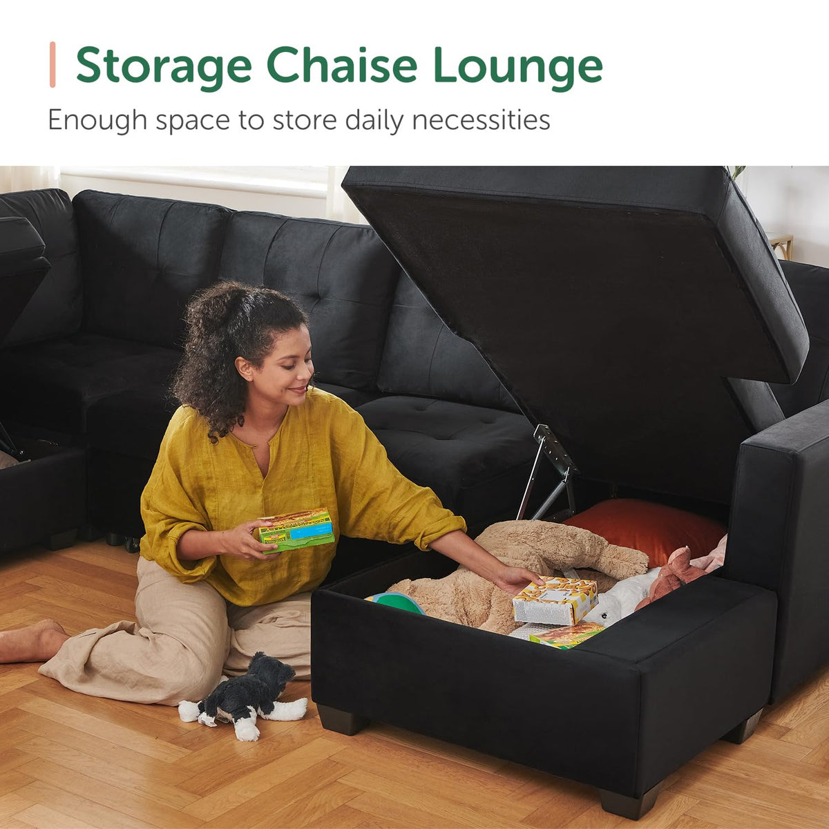 U-Shaped Sectional Sleeper Sofa