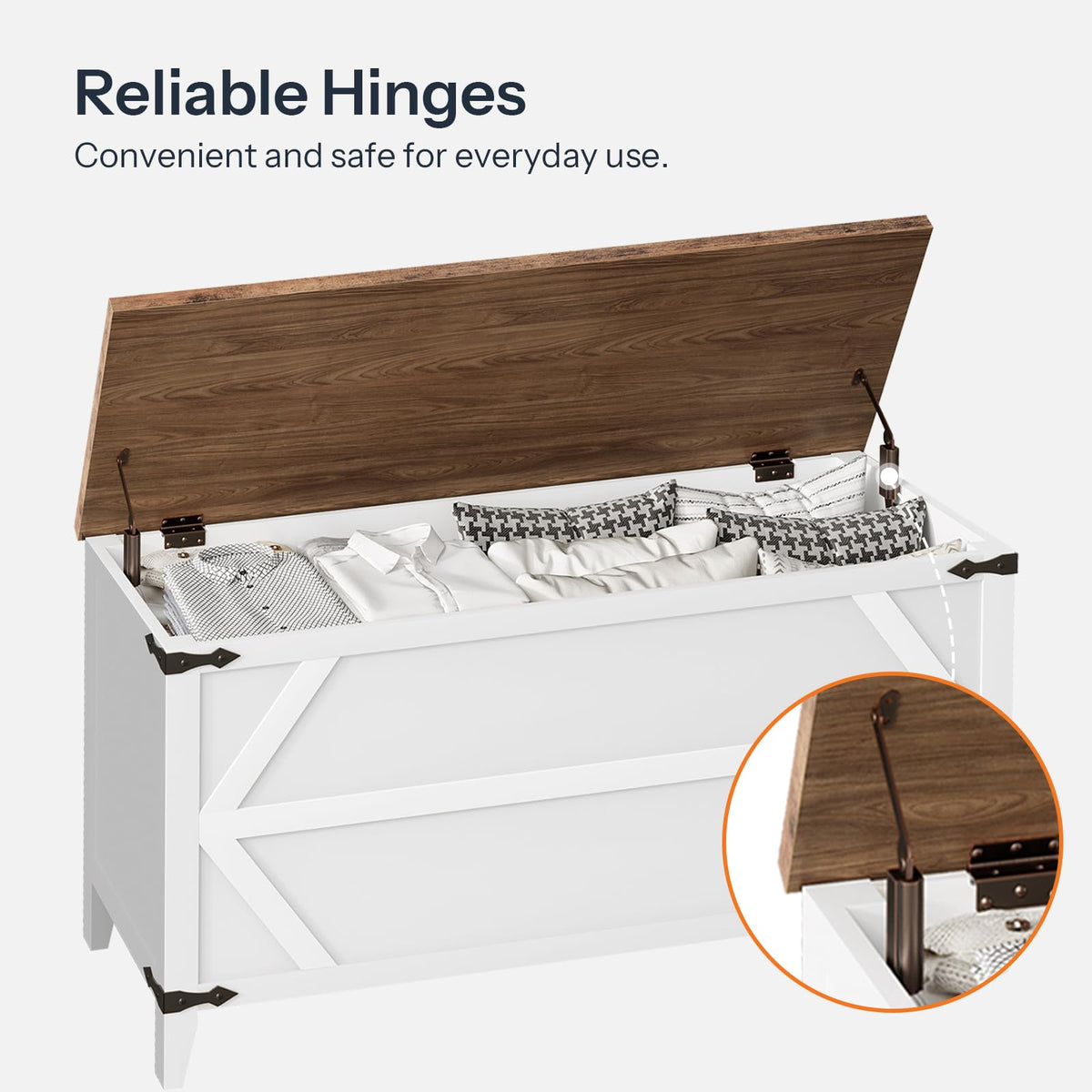 Farmhouse Toy Storage Bench