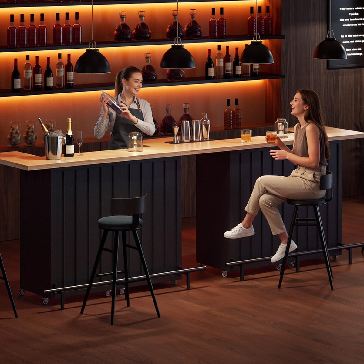 Foldable Mobile Bar Table