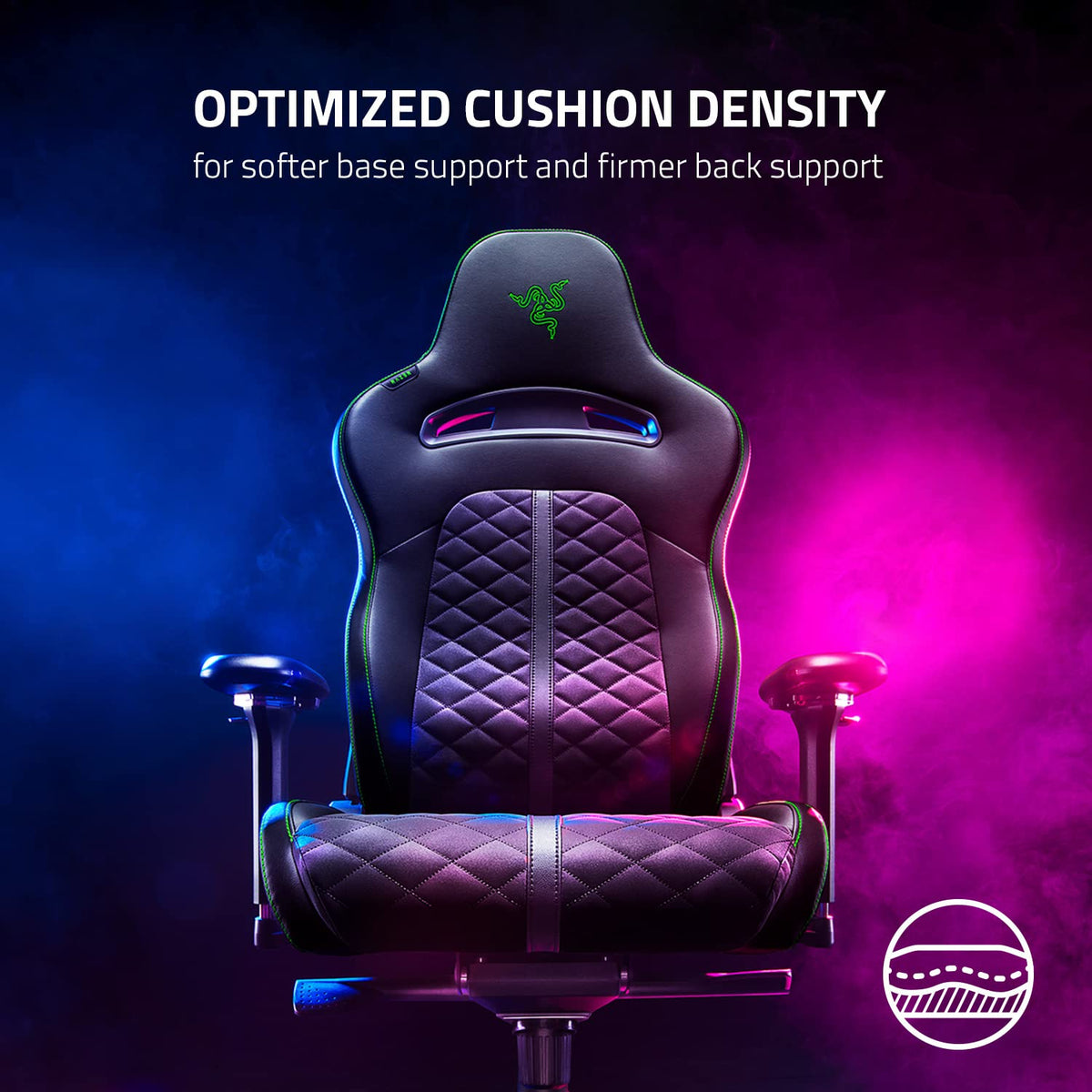 Reclining Lumbar Support Gaming Chair