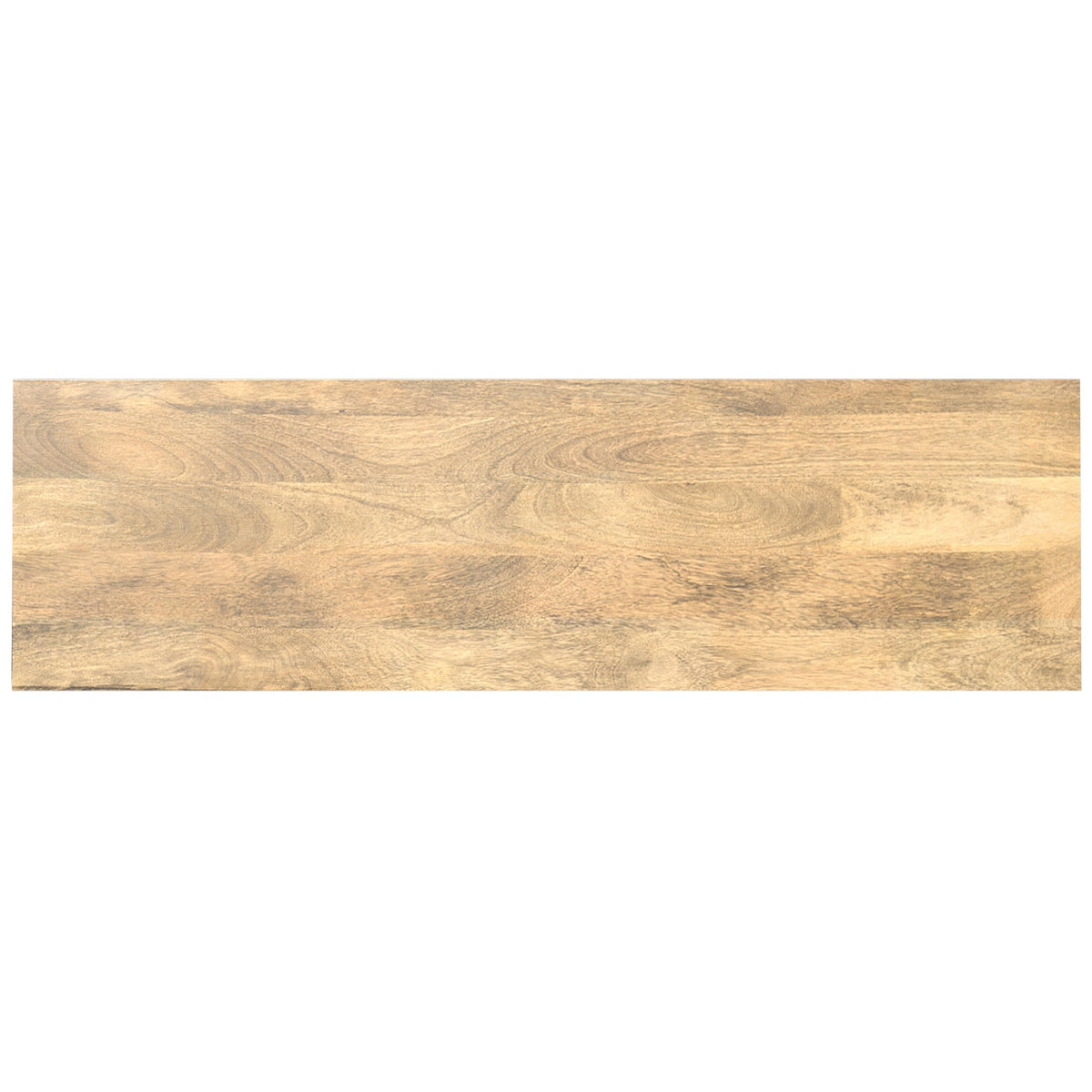 SIMPLIHOME Hunter 60" Wide Solid Mango Wood 3-Door Buffet in Natural