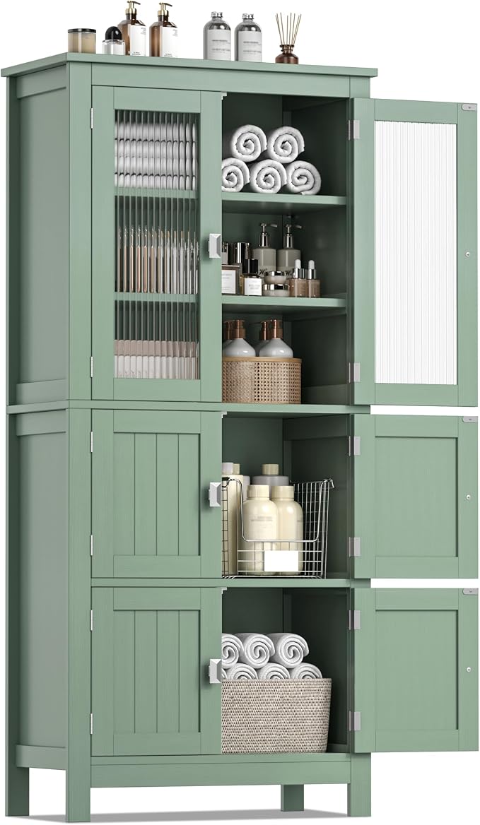 White Bathroom Storage Cabinet
