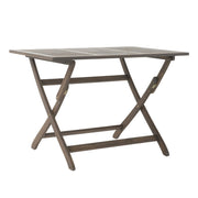 Christopher Knight Home Positano Outdoor Acacia Wood Foldable Dining Table, Grey Finish