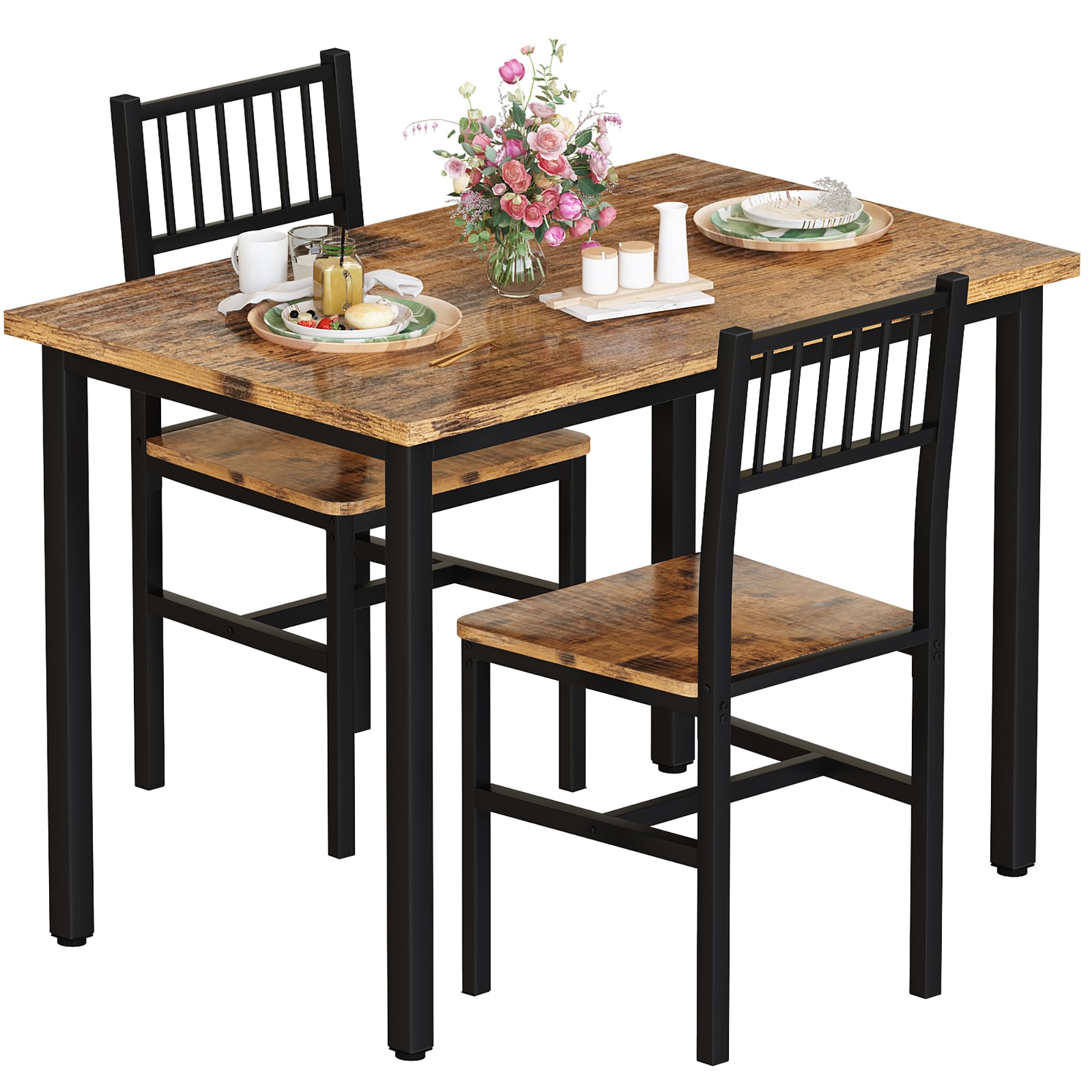 3-Piece Dining Table Set for 2