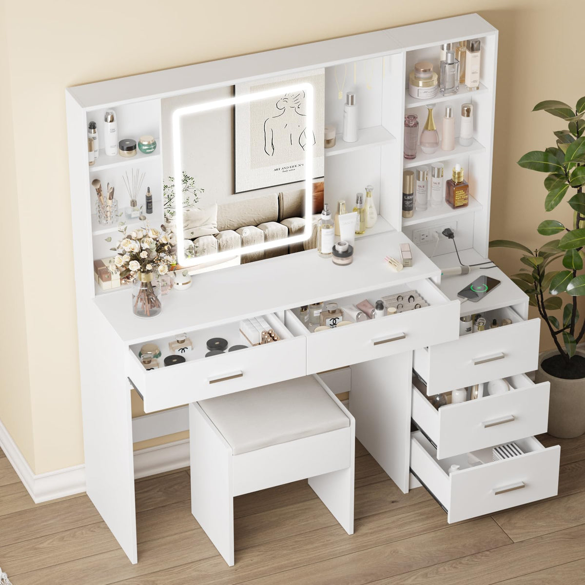 White LED Makeup Vanity