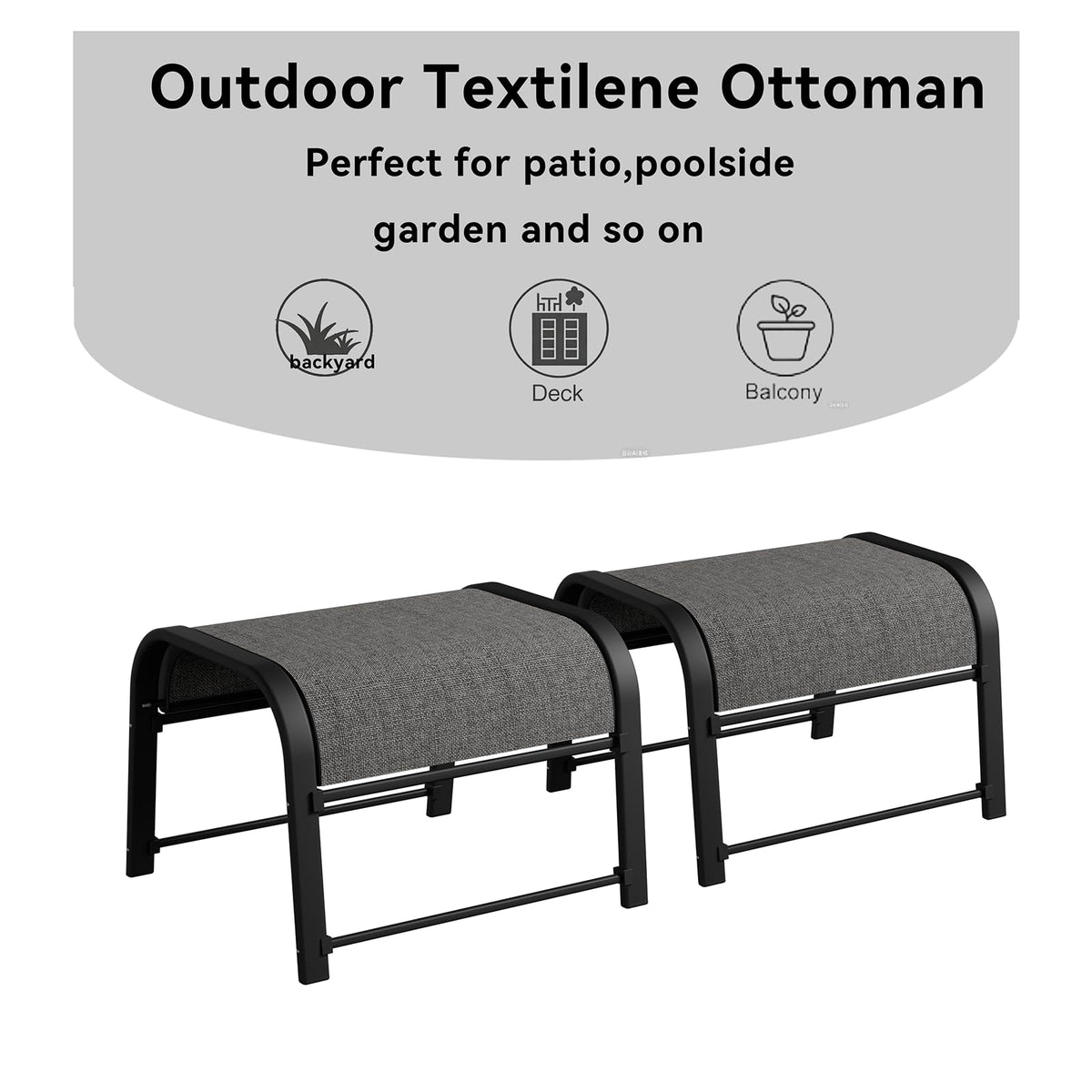 Stackable Patio Ottoman