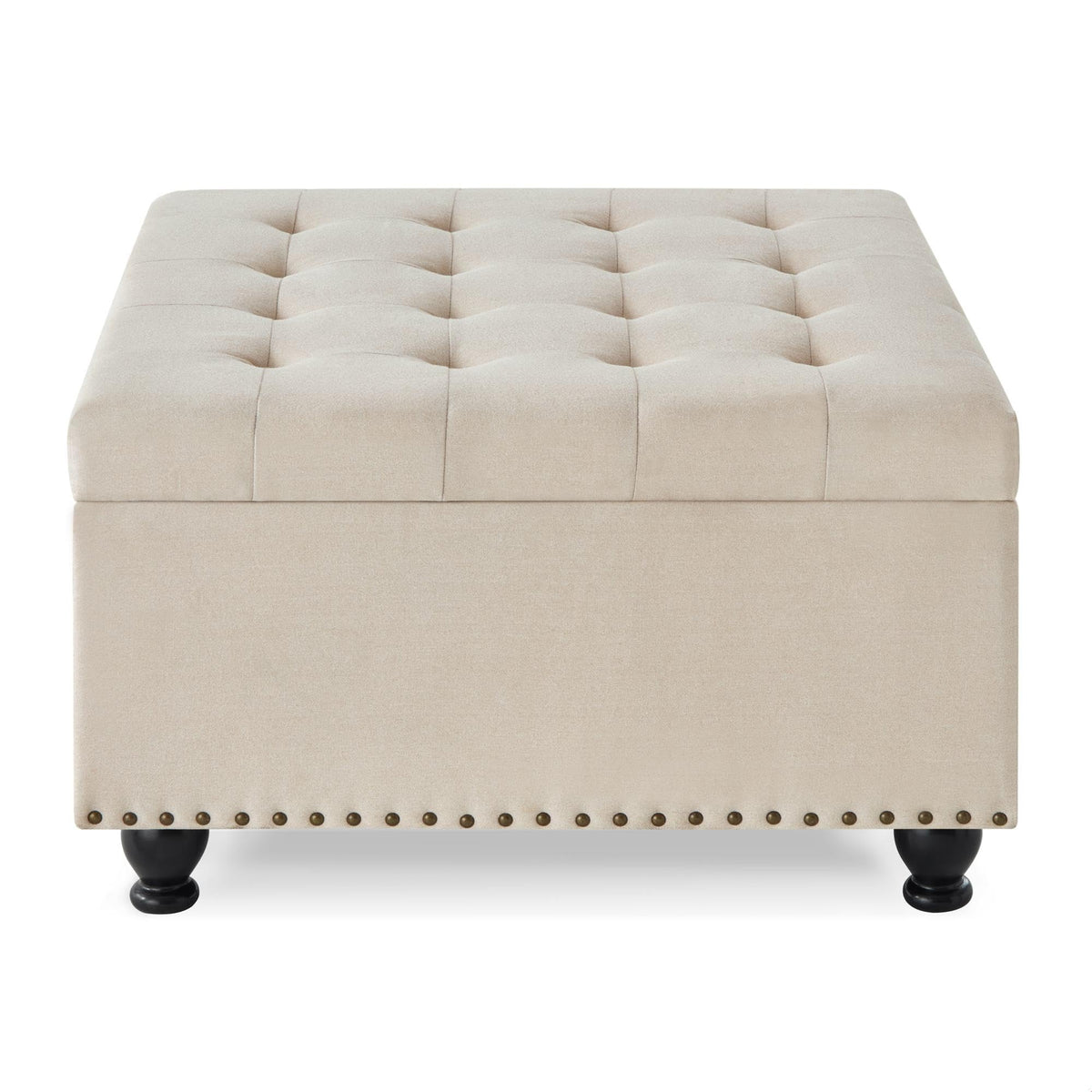 Square Tufted Storage Ottoman
