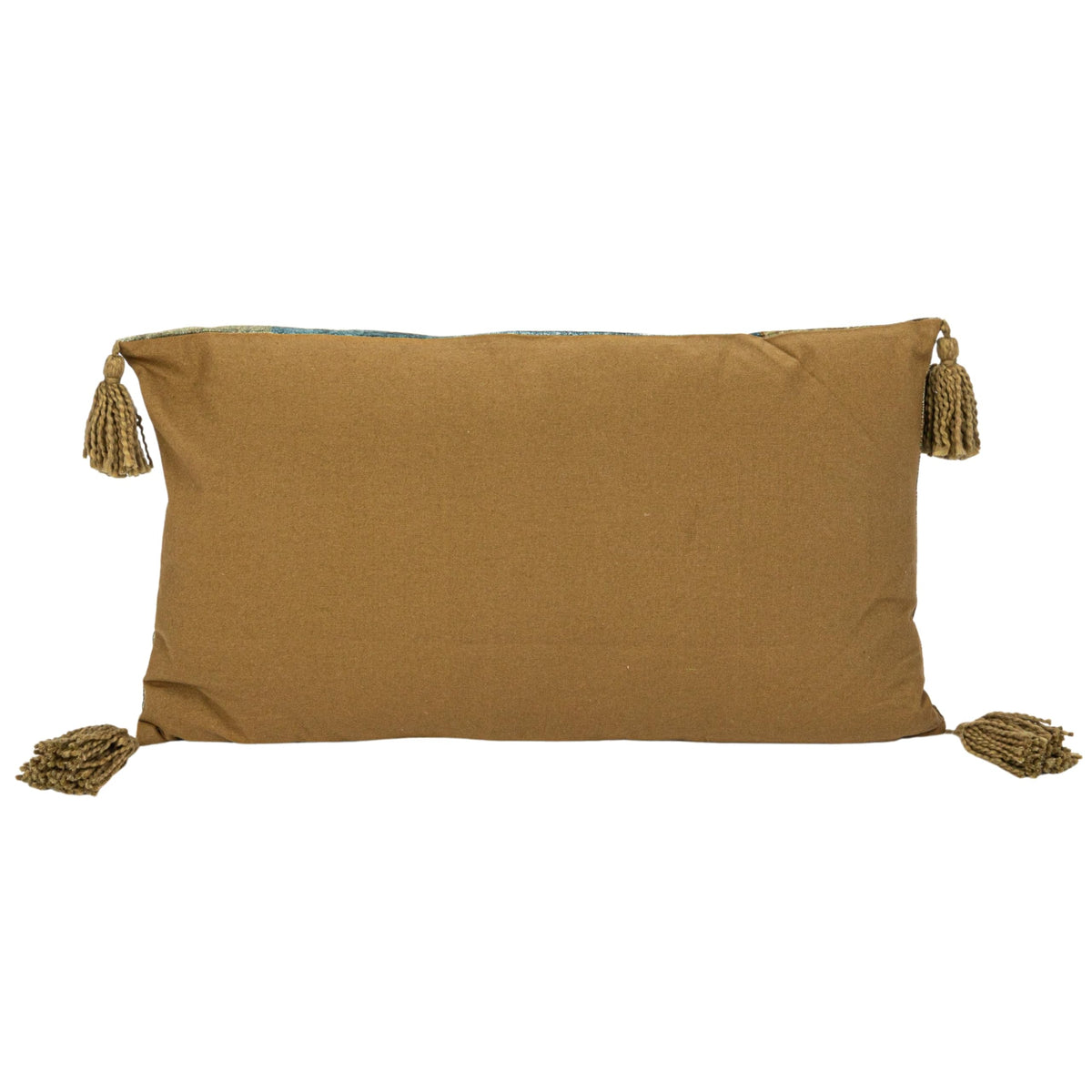 Tiger Lumbar Pillow with Tassels