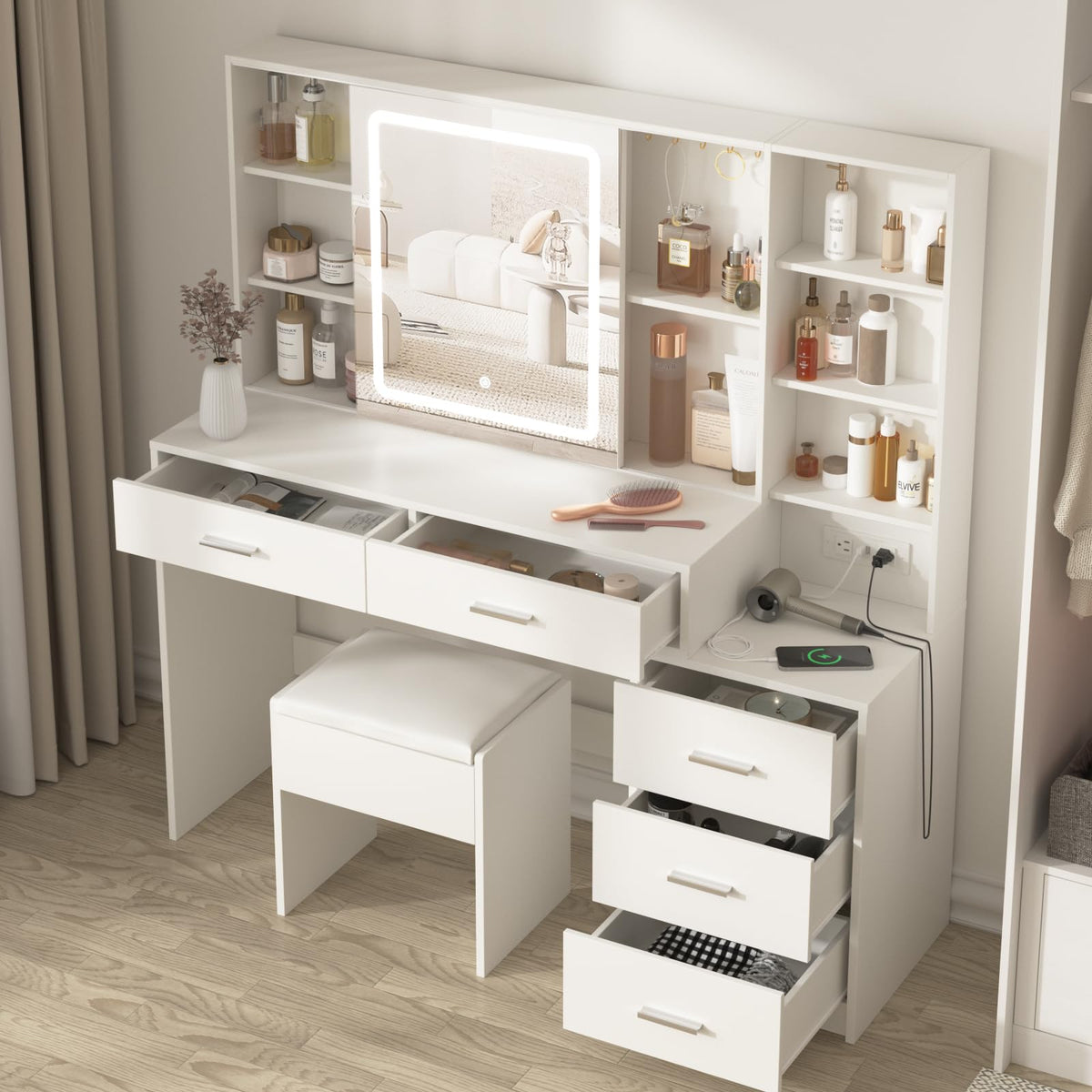 White LED Makeup Vanity