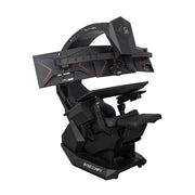 Imperatorworks EASECOMFY T2 Throne Computer Cockpit, Zero Gravity Chair Workstation,can Extend for 5 Monitors Support ultrawide 1 * 49" Option with Massage Function