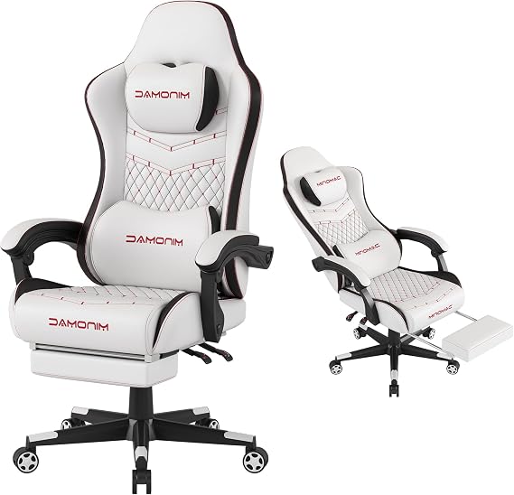 Big and Tall Gaming Chair with Footrest