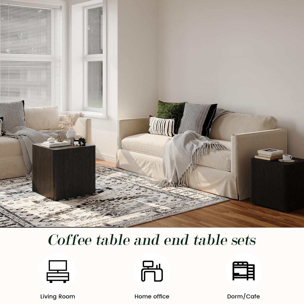 Black Nesting Coffee Tables