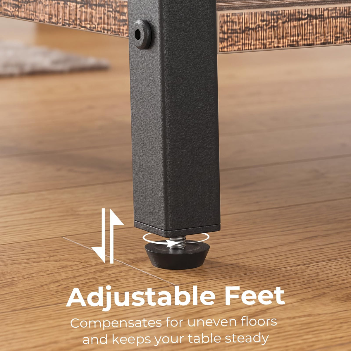 Square End Table with Storage