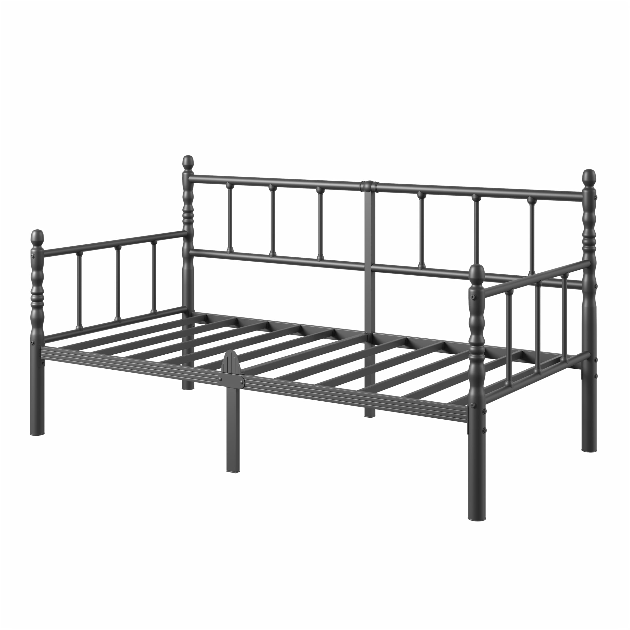 Twin Metal Daybed Frame with Headboard