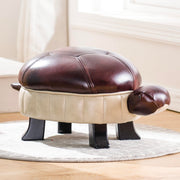 Small Red Turtle Footstool