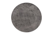 Round Aluminum Drum Coffee Table with Storage