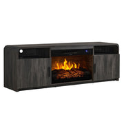 70" Fluted Fireplace TV Stand with Electric Fireplace