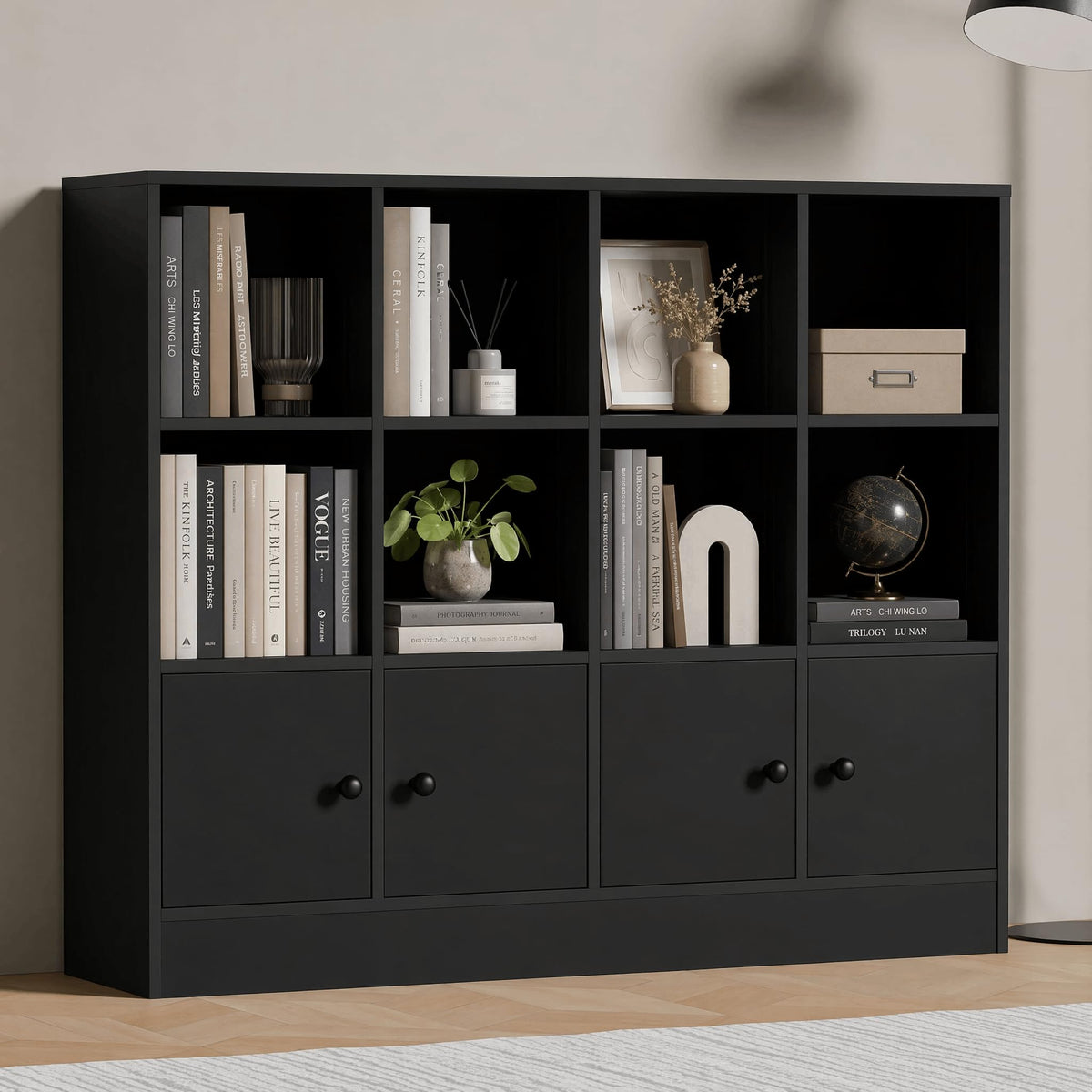 12-Cube Bookcase with Doors