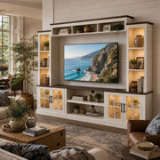 Farmhouse Fireplace Entertainment Center