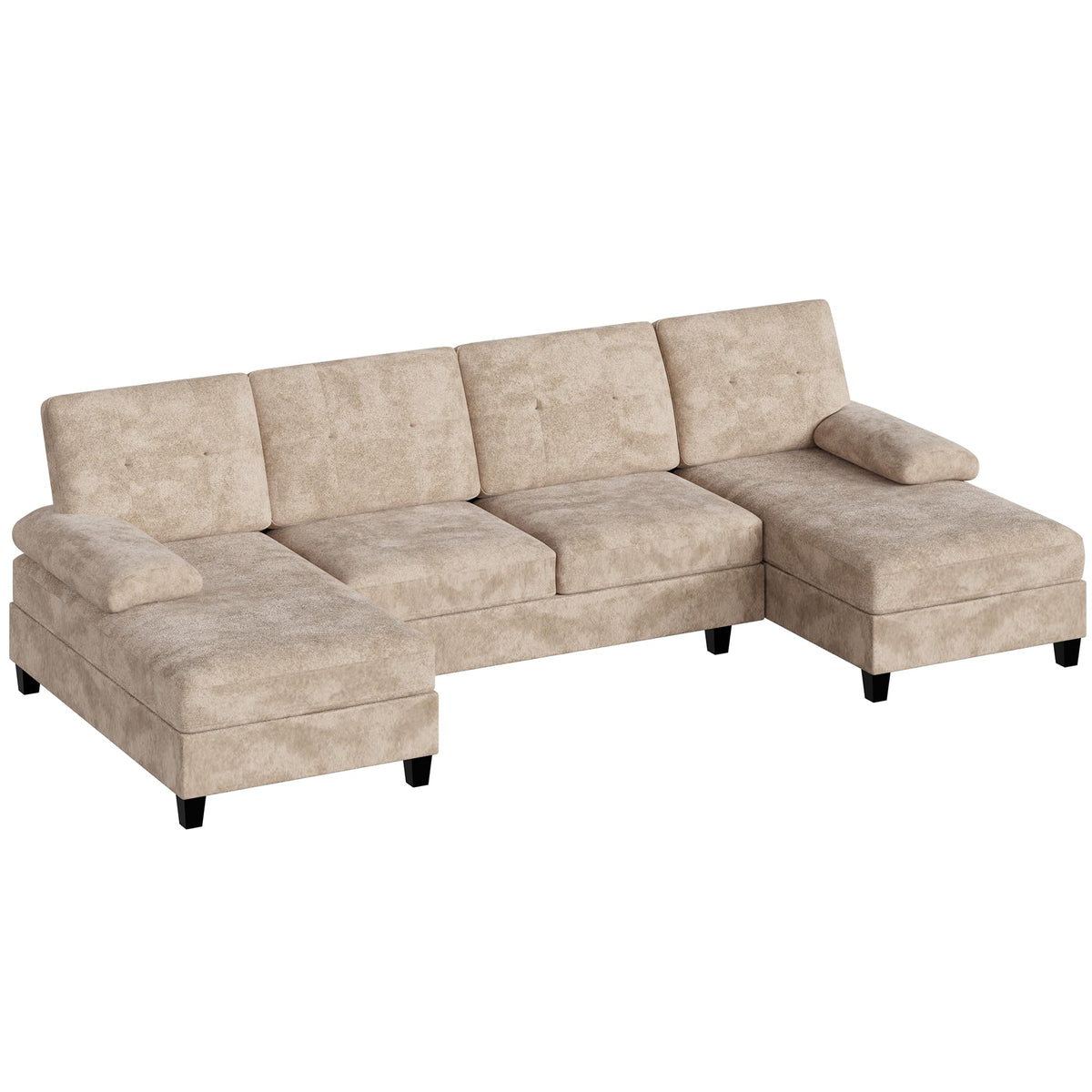 U-Shaped Sectional Sofa with Double Chaise